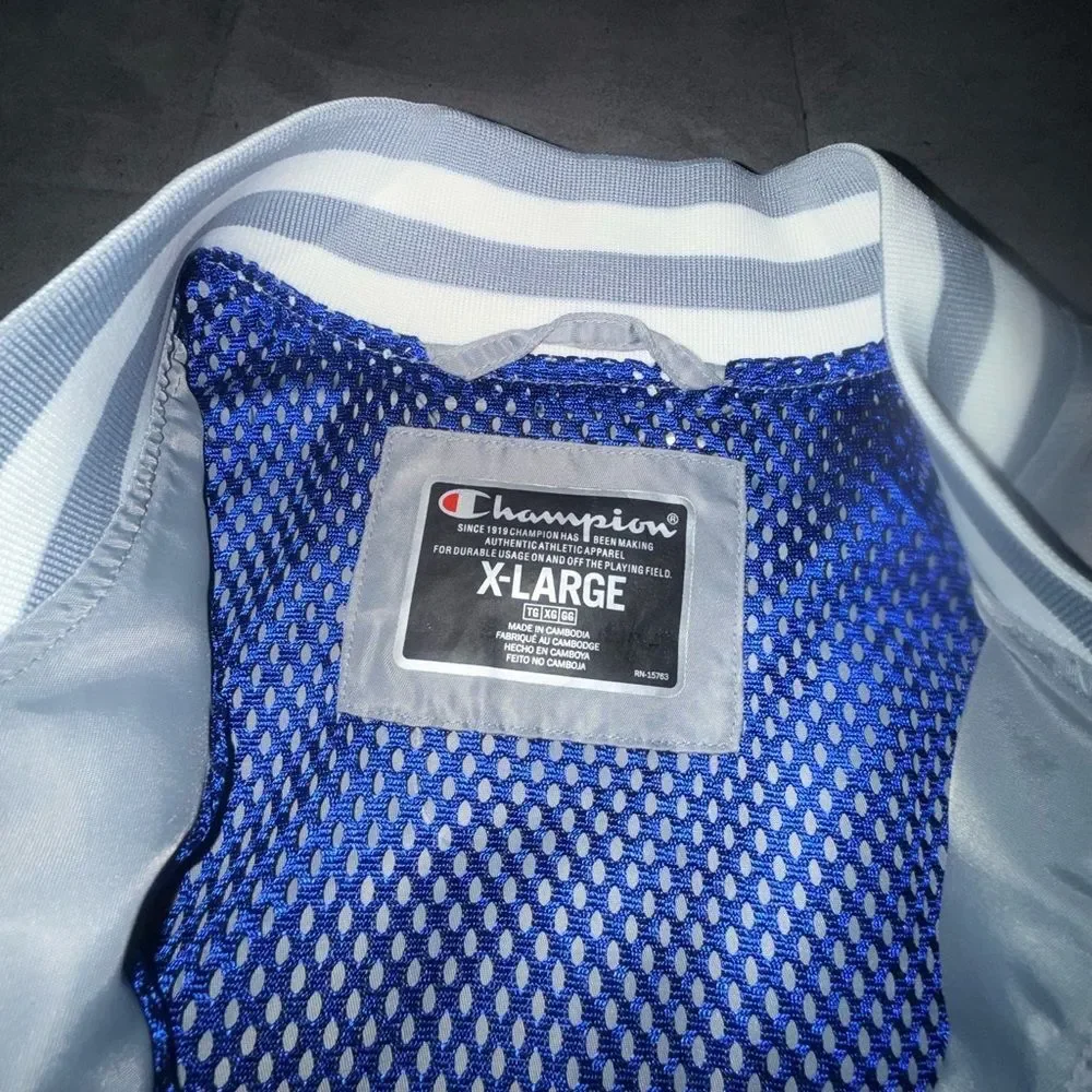 Champion Men's Silver Varsity Lightweight Jacket size XL - Picture 2 of 10